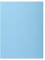 Exacompta - Réf. 339006E - Paquet de 50 chemises rigides avec 1 rabat SUPER 210 g/m² - couleurs pastel - chemises certifiées PEFC™- dimensions 24 x 32 cm pour documents format A4 - couleur bleu clair