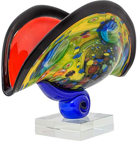 aubaho Glasschale im Italien Murano-Antik-Stil 43cm 6kg Glas Schale Glass Bowl Schüssel Dekoschale