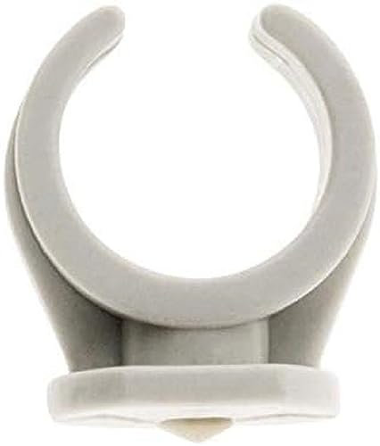 Zenitech - Lot de 15 Clips - Fixation Rapide et Solide sans Chevilles - Gris - Ø16mm
