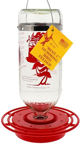 Birds Choice Best-1 32oz. Hummingbird Feeder, Clear (BEST32OZ)