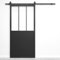 SEART Loft Glasschiebetür Arezzo (90x210cm, Transparent), Loft Schiebetür 90x210 cm