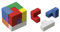 Philos 3519 - Somawürfel, bunt, Knobelspiel, aus Holz