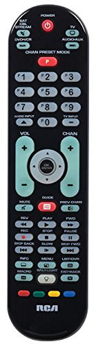 Audiovox rcrps04gr Mando a Distancia – Mandos a Distancia (Negro, acústica, DVD/BLU-Ray, Sat, TV, Pulsadores, 400, AAA)