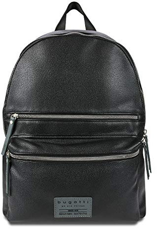 Bugatti Rucksack Freizeit Moto D Format rund, 40 cm, 21 l, schwarz