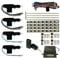 JOM Car Parts & Car Hifi GmbH 7104-2 Zentralverriegelung, Komplett Set, 4-türig, incl. 2 Klappschlüssel mit Funk, 4 Stellmotoren
