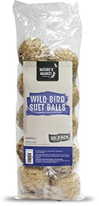 Natures Market King Fisher Un-Netted Fat Balls, Pack of 10, Transparent