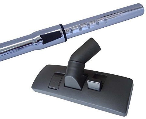 Hossi's Wholesale Chrom Staubsauger 35mm Teleskoprohr kompatibel für Miele Electronic 3800 im Set mit Staubsaugerdüse & 5 Duftstäbchen