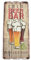 Wandbild Cold Beer Design MDF 34x15cm Schild Kunstdruck (Bunt Braun)