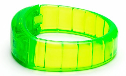 LED Leuchtarmband Grün, Armband Leuchtend, Armreif Leuchtband für Geburtstag Party Kinder Kindergeburtstag Mitbringsel Mitgebsel