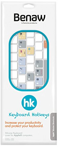 Benaw KH-OS-GRM Hotkeys Tastatur Skin mit Mac-OS Shortcuts für MacBook/Pro/Air/Wireless-Tastaturen (deutsches Layout) allerlei