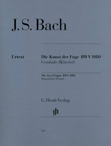 Kunst der Fuge Bwv 1080. Klavier: Besetzung: Klavier zu zwei Händen (G. Henle Urtext-Ausgabe)