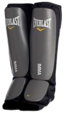 Everlast Unisex - Erwachsene Sport Boxen Schienbeinschutz Martial Mixed Arts Shinguard, Schwarz, L/XL