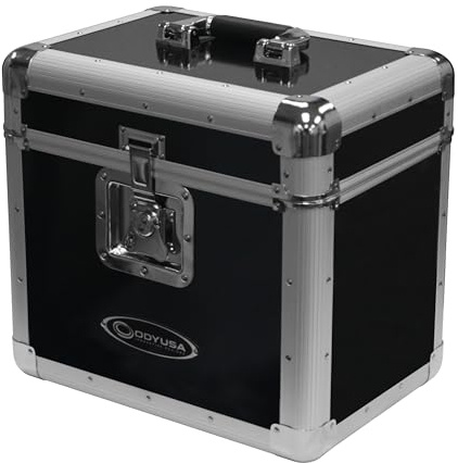 Odyssey KROM Series Black Record/Utility Case for 70 12 Vinyl Records & LPs