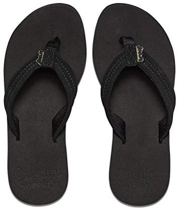 Reef Damen Cushion Breeze Zehentrenner,38.5 EU, Schwarz Black Black Bk2