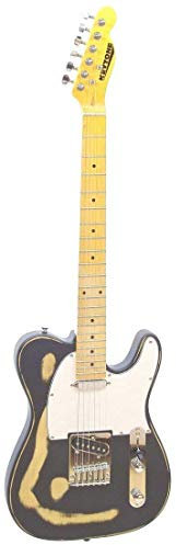 E-Gitarre TL-Style Vintage Design Black Maple