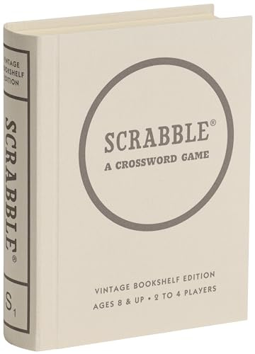 WS Game Company Scrabble Vintage Bookshelf Edition for 2 to 4 Players, Ages 8+