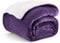 Bedsure Sherpa Fleece Throw Blanket - Fluffy Microfiber Solid Blankets for Bed and Couch Double/Twin Size, Purple, 150x200cm