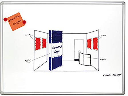 Franken SC8203 Schreibtafel Pro (magnethaftend, silbereloxierter Aluminium-Systemrahmen) 120 x 90 cm, emailliert