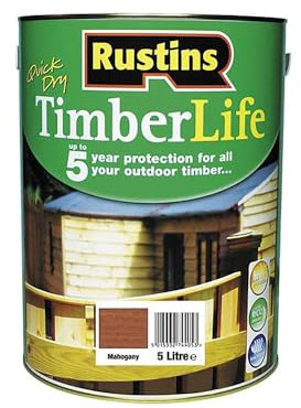 Rustins TLMA5000 Timberlife Mahogany, Brown, 5l