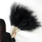YiYa 12Pcs Pampa Artificielle Noir 113cm Pampa Fleur Sechees Pampas Sechees Decoration Plume Artificielle pour Boho Mariage, Salon, Chambre À Coucher（Noir）