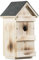 Windhager Vogelnistkasten 3-in-1, Vogelhaus Vogelhäuschen, mit auswechselbaren Frontplatten für Verschiedene Vogelarten, 15 x 16 x 31 cm, 06997, Holz