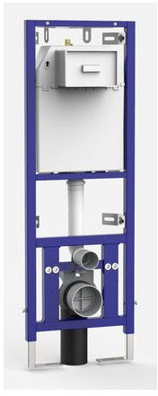 Sanit WC-Eckelement 995SC Betätigung vorn Bauhöhe 1120 mm Eckspülkasten TOILET weiß pulverbeschichtet