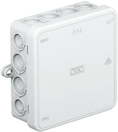 OBO Bettermann SISTEMA CONEX.FIJ 2000378 Abzweigdose (L x B) 100mm x 100mm, 3 Stück, Grau