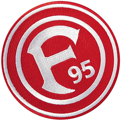 Flaggenfritze Aufnäher Fortuna Düsseldorf Logo - 8 x 8 cm + gratis Aufkleber
