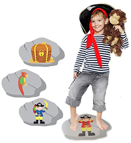 Lello and Monkey Pirate Party Games for kids birthday parties - 3 games in one handy pack made in the UK