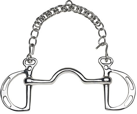 FEELING Springkandare mit Schlitzen, Breite 12,5 cm, Stärke 12,7 mm, Ringe Ø 55 mm, massiv