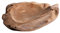 Teak Schale Holz Teakholz Obstschale 40 cm UNIKAT rustikal und massiv