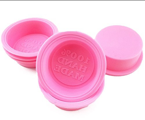 Yueton 6pcs mini carino fatto a mano 100% silicone fai da te Soap Mold Craft Art rendendo stampo (rotondo)