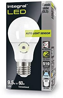 Integral Auto Sensor Classic Globe (GLS) 6.6W (40W) 5000K 510lm E27 Lamp 41-09-99