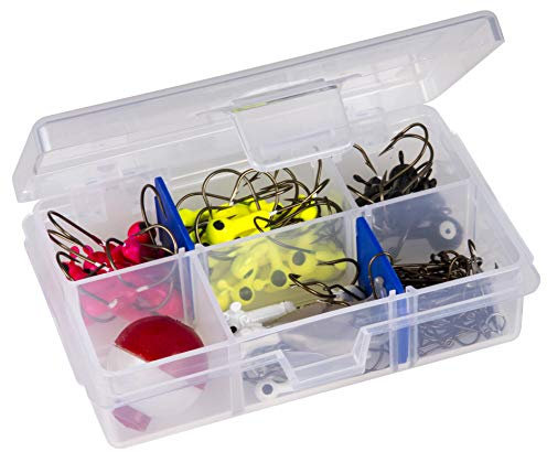 Flambeau Outdoors Tackle Box 1002 Fishing - Includes 2 Dividers, 6 Compartments, Clear Fishing Lure Organizer, Tuff Tainer with Zerust Anti-Rust Dividers