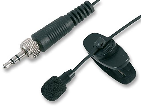 Pulse MIC-500LJ Lavalier-Mikrofon mit 3,5 mm Klinkenstecker, Schwarz