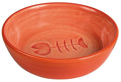 Trixie Keramiknapf - Fischgräte, 0,2 l/ø 13 cm, diverse Farben