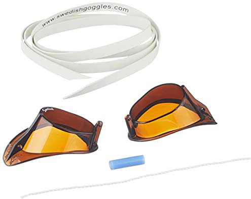 Malmsten Schwedenbrille Standard Schwimmbrille, Braun (smoke), Einheitsgröße