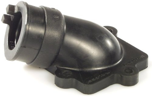 Malossi Collettore di aspirazione 25 mm obliquo per Minarelli Orizzontale: tubo in gomma potente per un flusso d'aria ottimale e prestazioni del motore