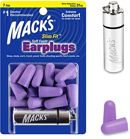 Mack' s Safesound Schiuma Morbida Slim Fit Tappi – Confezione da 7 Paia