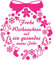 Samunshi® Wandtattoo Weihnachtskranz Wandaufkleber 53 x 60cm pink