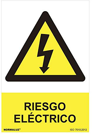 Normaluz RD31007, Señal Riesgo Eléctrico PVC Glasspack 0.7 mm, 30x40 cm