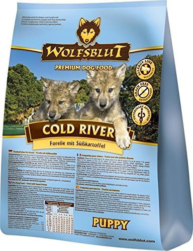 Wolfsblut Cold River Puppy Trockenfutter für Welpen mit Forelle und Süßkartoffel (2 x 2KG)