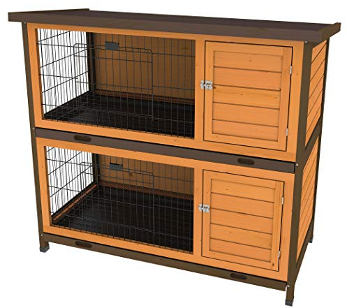 Ware Manufacturing Premium Plus Clapier à Deux étages pour Lapins et Petits Animaux domestiques