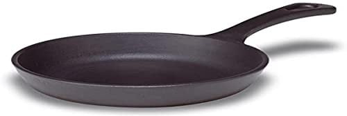 Pentole Agnelli COGHSMG16000M Mini Griglia Tonda con Manico, Ghisa, Nero, 16 cm