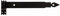 Ladenband Ladenbänder Türbänder Torband 400 x 45 x 4 mm mit 14 mm Kloben Schwarz