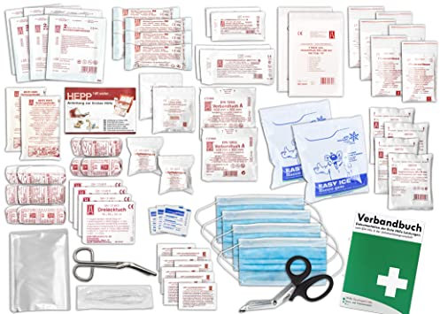Komplett-Füllung Erste-Hilfe nach aktueller DIN/EN 13169 für Betriebe mit Verbandbuch
