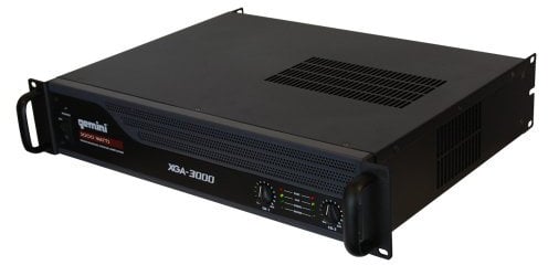 Gemini Sound XGA-3000 Class AB 2X 200W Professional-Grade DJ Amplifier - Multizone Power Amplifiers for Live Sound, Rack Mount Design, Ideal for Karaoke & Mobile Rigs