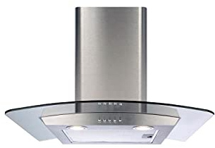 CDA ecp62 391 M³/h D – Stainless Steel (391 Hoods M³/h, LED/RECIRCULATION, 60dB, Stainless Steel, 2 Halogen Light Bulb (S),)