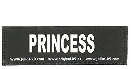 Julius-K9 162LR-K-38740 Klettaufschrift, PRINCESS, klein, schwarz