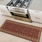 Ottomanson Passatoia dal design orientale con motivo persiano, collezione Ottohome, fondo in gomma, 50 cm x 150 cm, colore: Rosso